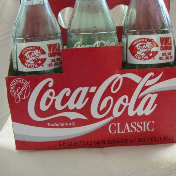 Coca cola Classic Cincinnati Reds 6 pack bottles - Picture 7 of 7